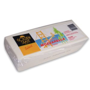 Mozzarella, Whole Milk, Block, "Golden State"
